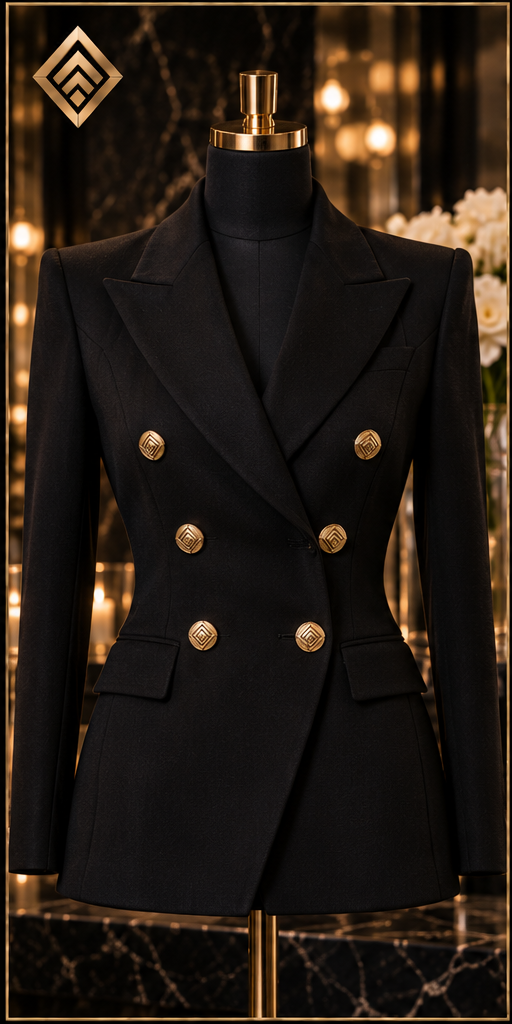 Karen Apparel™ Tailored Blazer Suit -- front view