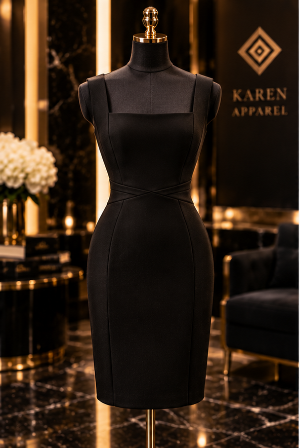 Karen Apparel™ Power Dress -- front view